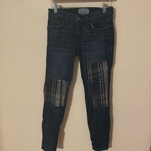 Current/Elliott Stiletto Patchwork Jeans